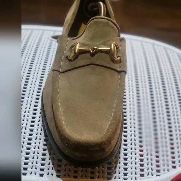 Gucci | Shoes | Gucci Horsebit Loafers Tan Suede Size 1  display picture 2